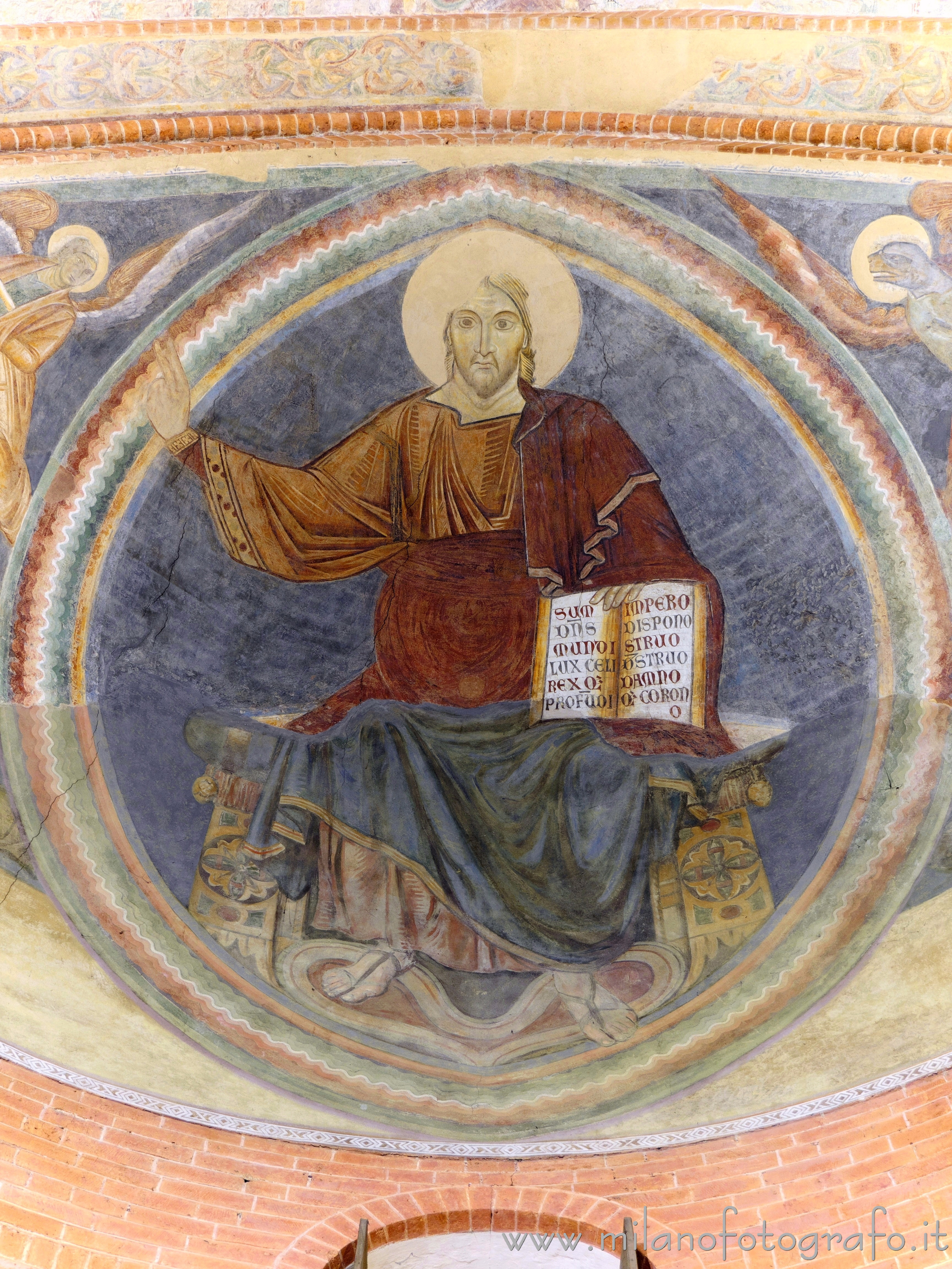 Milan (Italy) - Christ Pantocrator in the Church of Santa Maria Rossa in Crescenzago